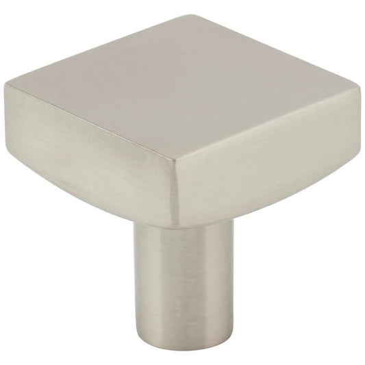 1-1/8" Overall Length Square Dominique Cabinet Knob