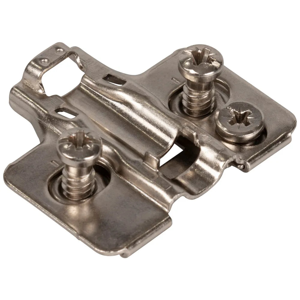 HR MAX™ Standard Duty 2 mm Cam Adj Steel Plate with Euro Screws for 700, 725, 900 and 1750 Series Euro Hinges