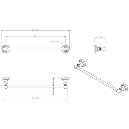 Fairview 18" Single Towel Bar