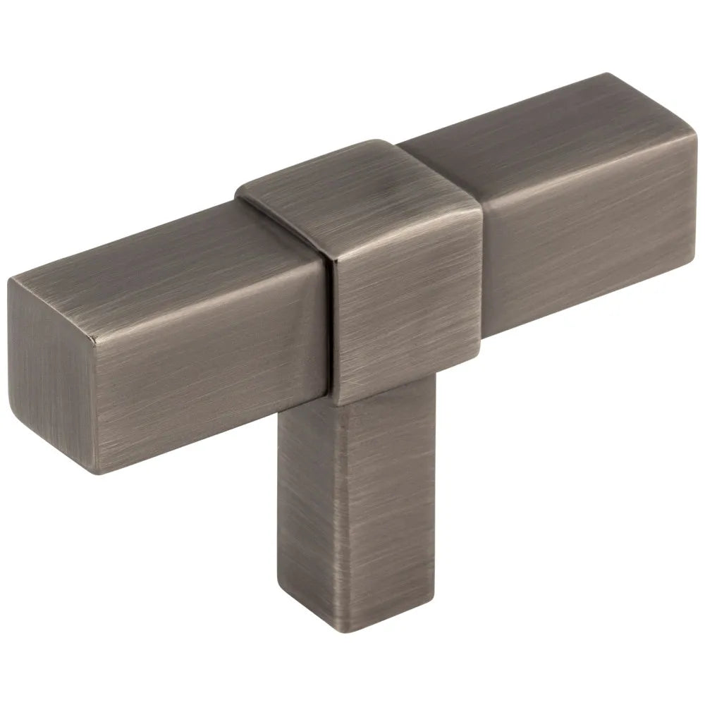 2" Overall Length Zane Cabinet "T" Knob