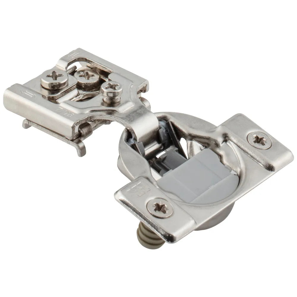 HR MAX™ 105° 7/16" Overlay Heavy Duty Soft-close Compact Hinge with Press-in 8 mm Dowels