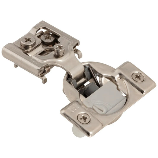 HR MAX™ 105° 1/2" Overlay Heavy Duty Adjustable Soft-close Compact Hinge with Press-in 8 mm Dowels
