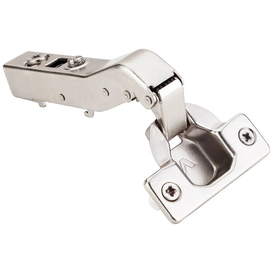 HR MAX™ 45° Heavy Duty Corner Overlay Cam Adjustable Soft-close Hinge with Press-in 8 mm Dowels