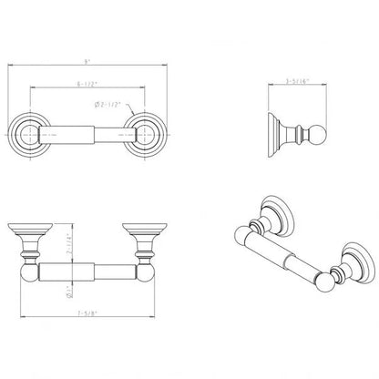 Fairview Spring-Loaded Toilet Paper Holder