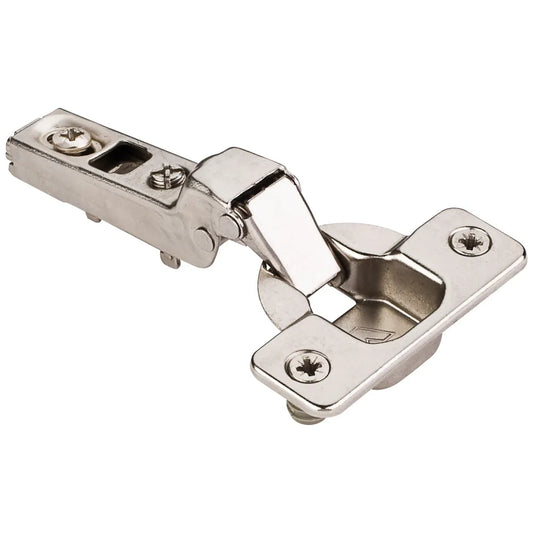 HR MAX™ 110° Partial Overlay Screw Adjustable Standard Duty Hinge with Press-in 8 mm Dowels