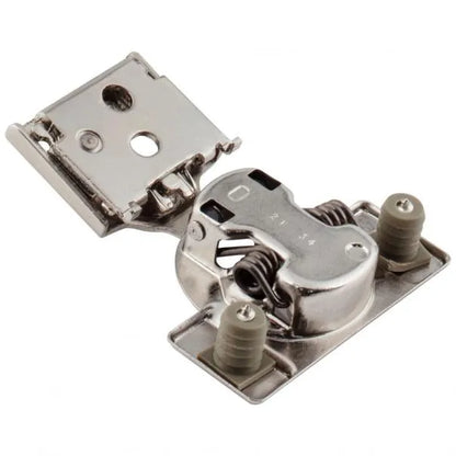 HR MAX™ 105° 1/2" Overlay Self-close Compact Hinge with 2 Cleats and Press-in 8mm Dowels.
