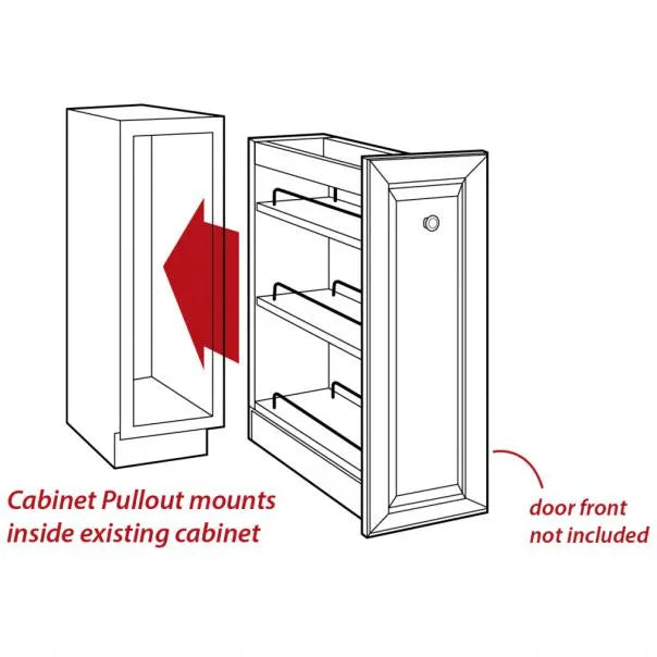 "No Wiggle" Soft-close Wall Pullout