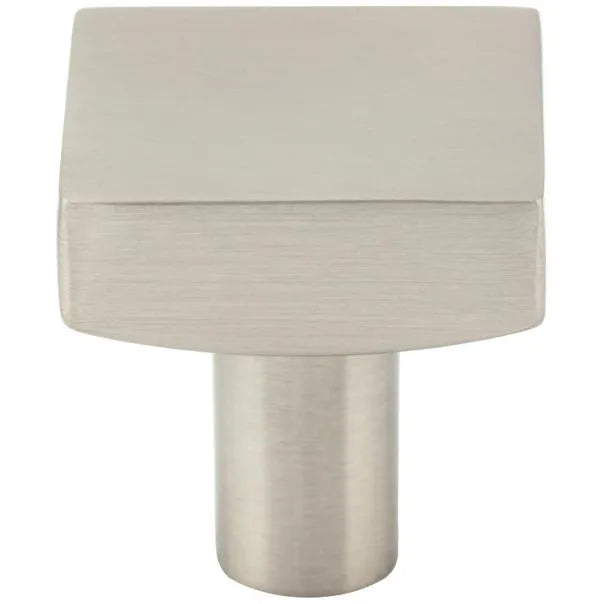 1-1/8" Overall Length Square Dominique Cabinet Knob