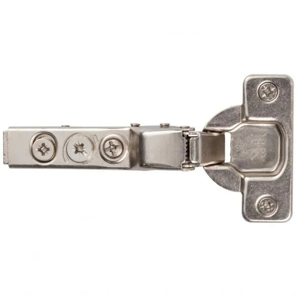 HR MAX™ 110° 9 mm Crank Cam Adjustable Heavy Duty Adjustable Soft-close Hinge with Press-in 8 mm Dowels