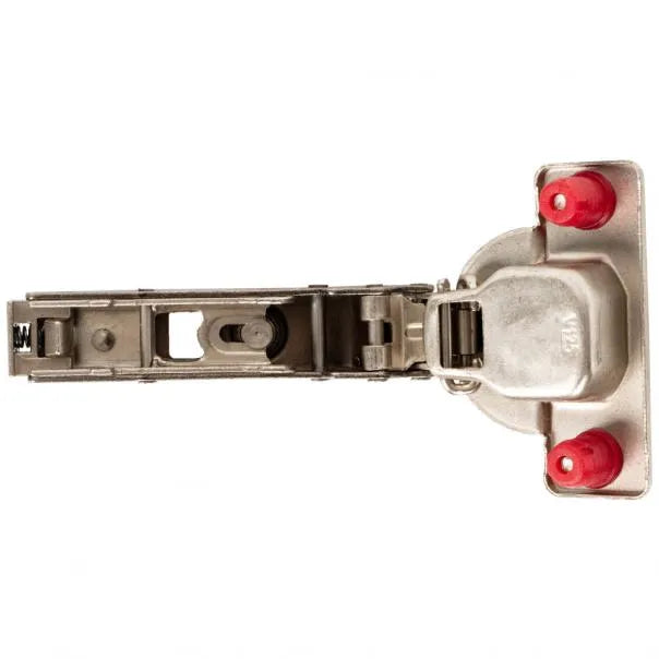 125° Commercial Grade Full Overlay Cam Adjustable Self-close Hinge with Press-in 8 mm Dowels