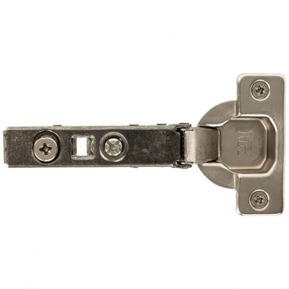 110° Commercial Grade Full Overlay Cam Adjustable Self-close Hinge with Press-in 8 mm Dowels