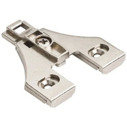 HR MAX™ Heavy Duty 3 mm Cam Adj Zinc Die Cast Plate No Screws Recommended for 125° Hinge for 500 Series Euro Hinges