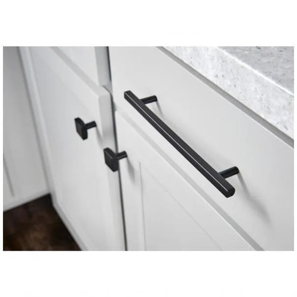 1-1/8" Overall Length Square Dominique Cabinet Knob