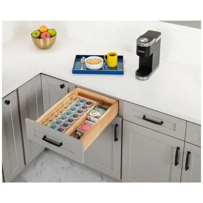 Adjustable Drop-In Coffee Pod Drawer Insert