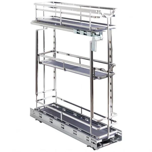 STORAGE WITH STYLE® Metal "No Wiggle" Base Pullout, Preassembled with Soft-close Slides