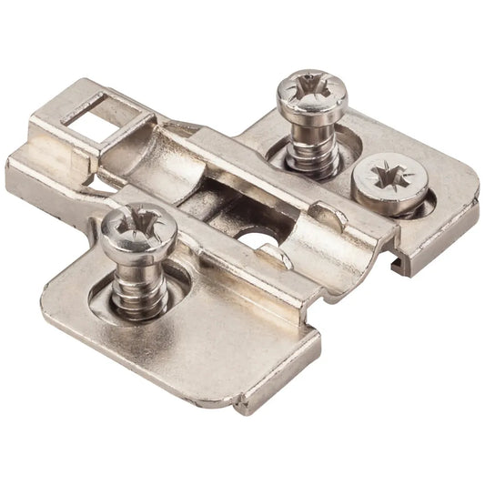 HR MAX™ Heavy Duty 2 mm Cam Adj Zinc Die Cast Plate with Euro Screws for 700, 725, 900 and 1750 Series Euro Hinges