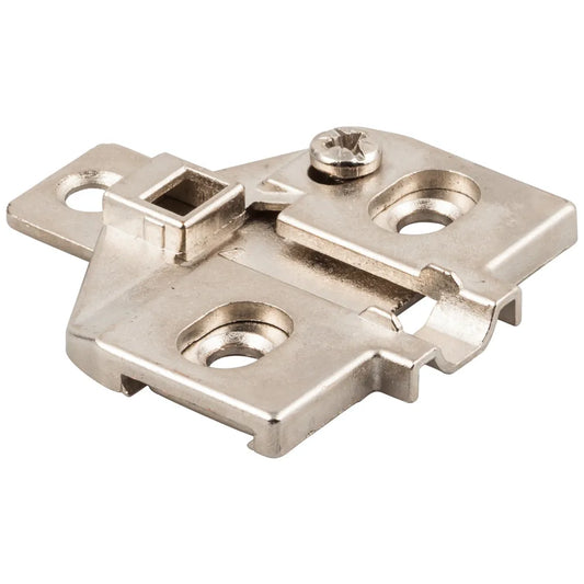 HR MAX™ Heavy Duty 0 mm Screw Adj 3 Hole Zinc Die Cast Plate for 700, 725, 900 & 1750 Series Euro Hinges