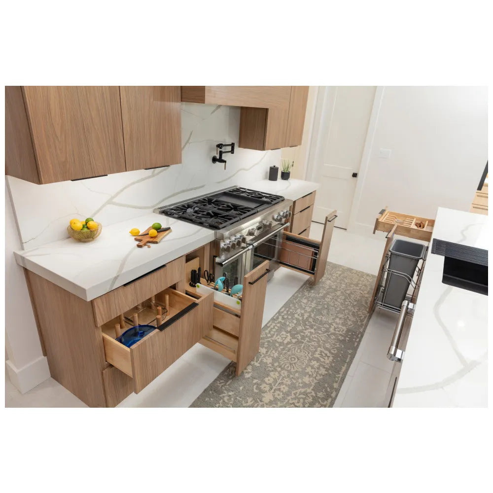 "No Wiggle" Soft-close Tray Divider Pullout