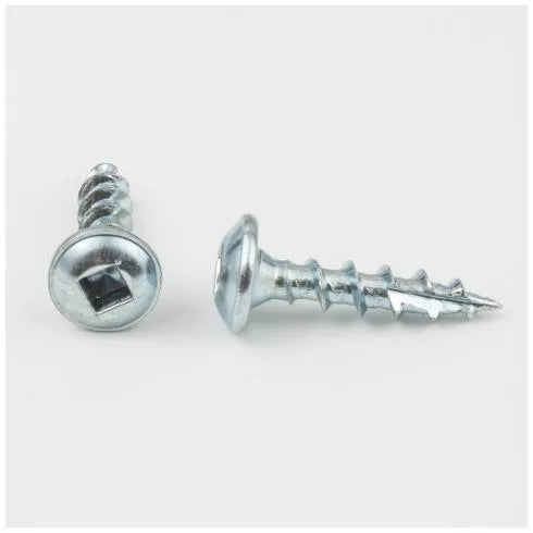 #8 x 3/4" Zinc Plated Type 17 Square Drive Coarse Thread Pan Washer Head Screw 100pcs