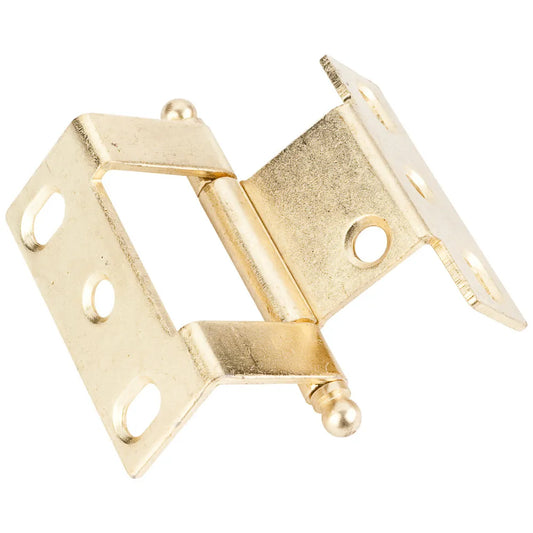 Offset Bi-fold Furniture Hinge Polished Brass