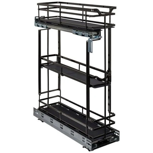 STORAGE WITH STYLE® Metal "No Wiggle" Base Pullout, Preassembled with Soft-close Slides