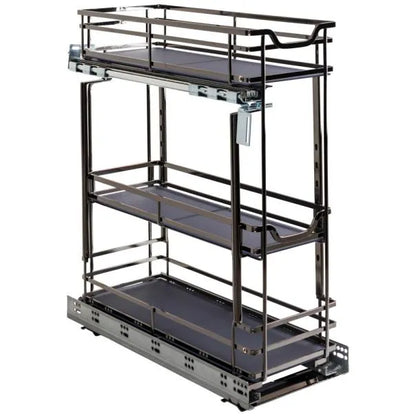 STORAGE WITH STYLE® Metal "No Wiggle" Base Pullout, Preassembled with Soft-close Slides