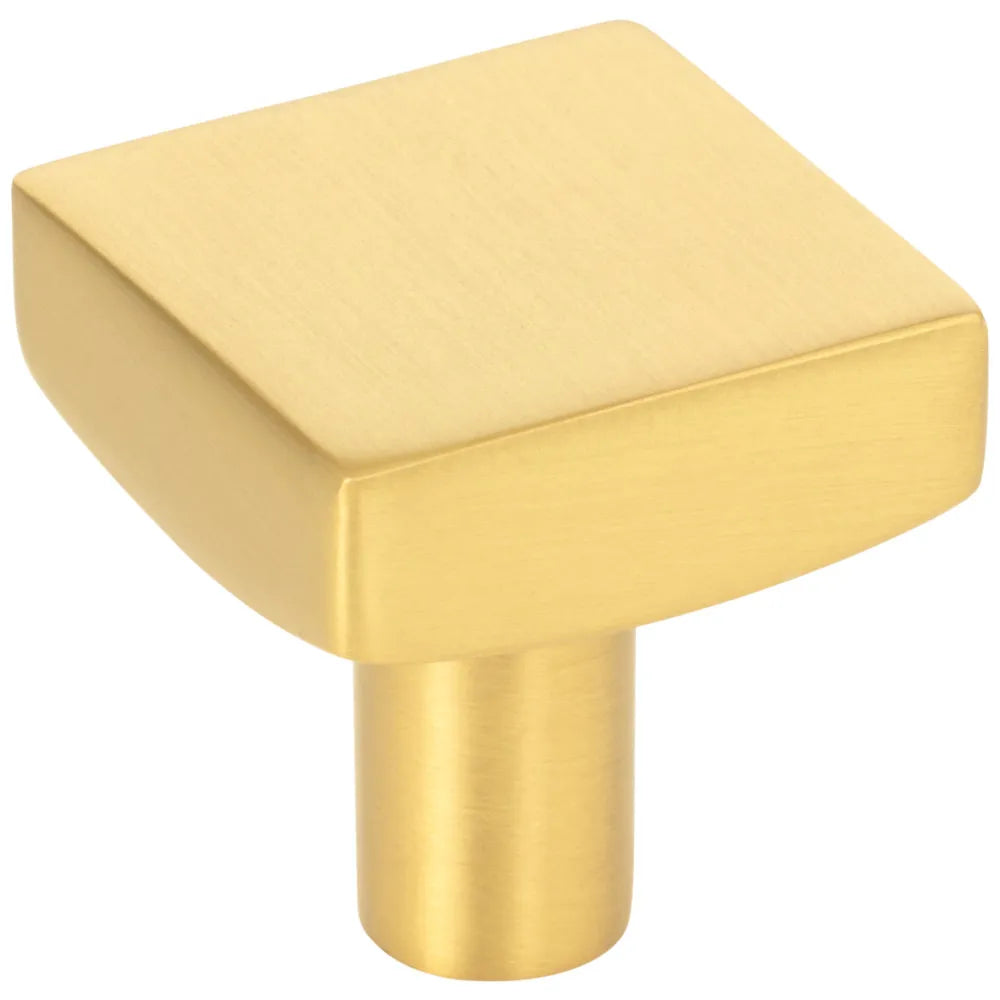 1-1/8" Overall Length Square Dominique Cabinet Knob