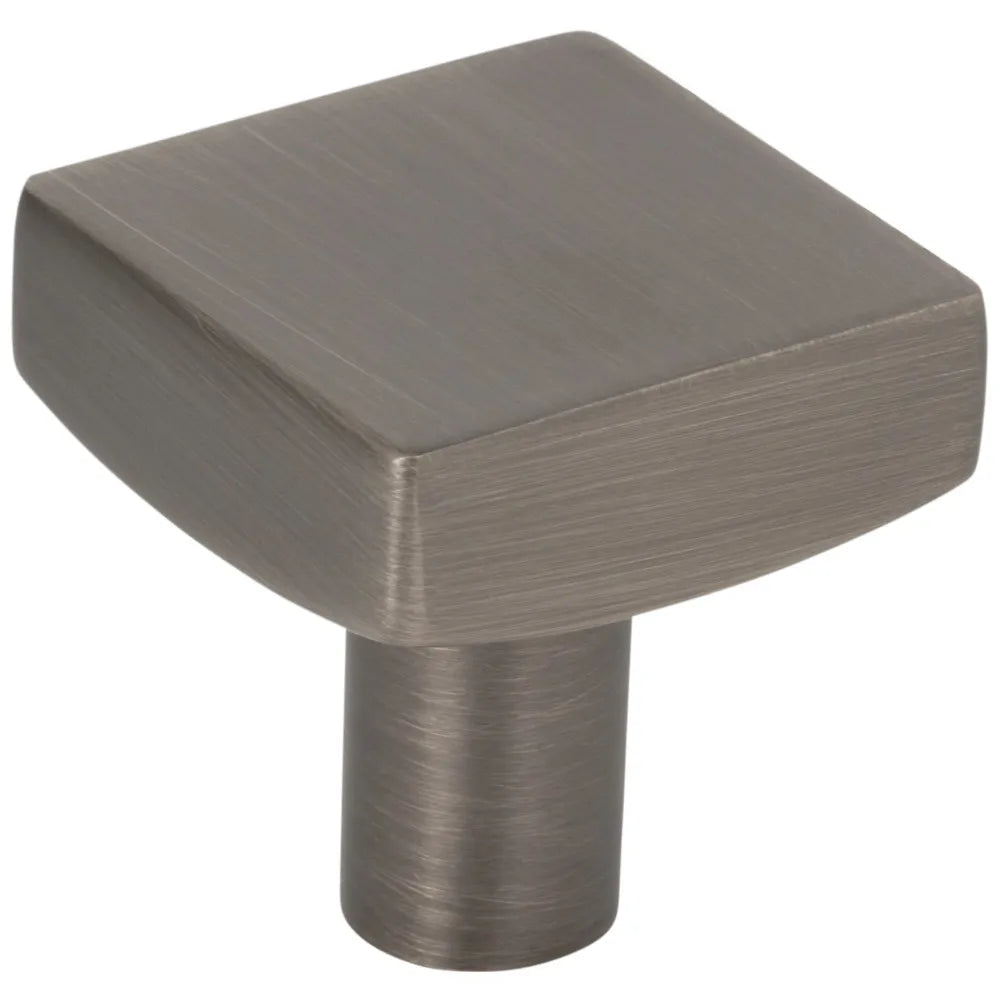 1-1/8" Overall Length Square Dominique Cabinet Knob