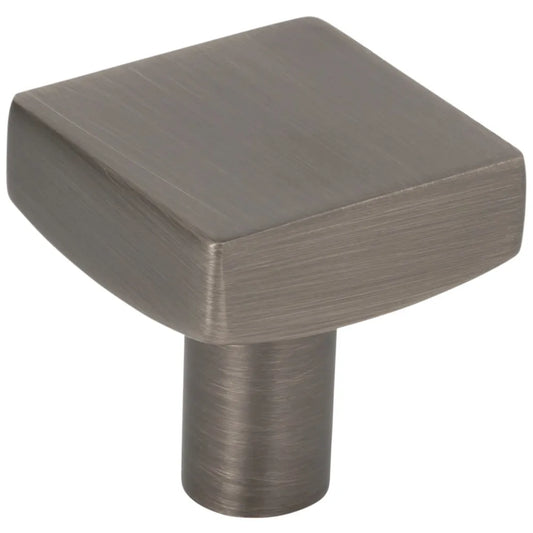 1-1/8" Overall Length Square Dominique Cabinet Knob