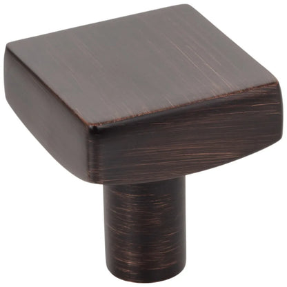 1-1/8" Overall Length Square Dominique Cabinet Knob