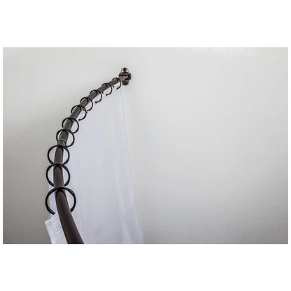 56"-72" Adjustable Curved Shower Curtain Rod