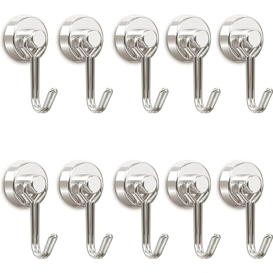Heavy Duty 30LBS Neodymium Magnet Hook with Rust Proof for Indoor Outdoor Hanging