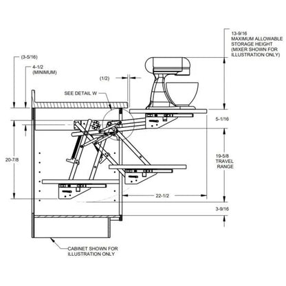 Soft-close Appliance Lift