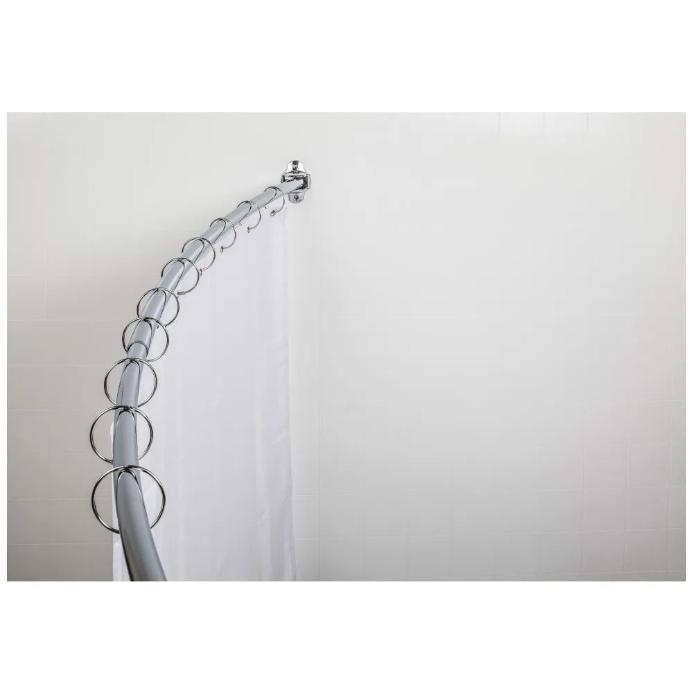 56"-72" Adjustable Curved Shower Curtain Rod