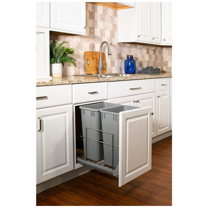 WireTrashcan Pullout with Soft-close Slides