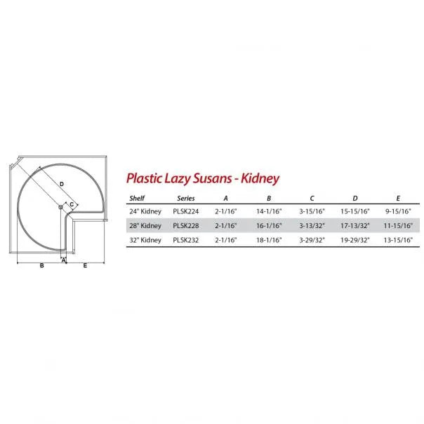 Plastic Lazy Susan Set